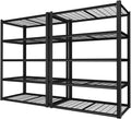 ROOMTEC 48" W Garage Shelving Heavy Duty,2800LBS Storage Shelves,5-Tier Adjustable Metal Shelving Utility Shelf Rack Garage Storage Organize for Storage Industrial, Warehouse, Basement