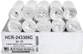 Aluf Plastics High Density Trash Bags, 16 Gallon, 1000 Count, 6 Micron (eq), 24" x 33", Clear, for Bathroom, Office, Industrial, Commercial, Janitorial, Municipal, Recycling