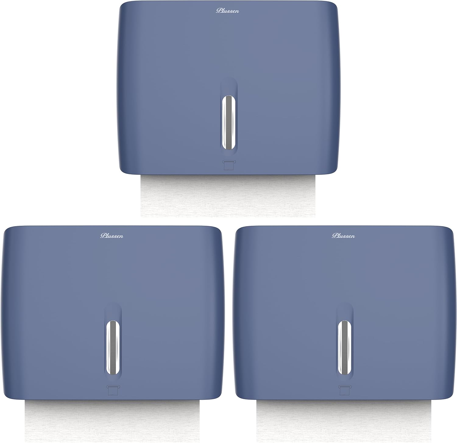 Hand Towel Dispenser for Bathroom Pack of 3 Compact Size Suitable Paper Towels Nail Free Install Or Nail Mount Installation