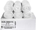 Aluf Plastics High Density Trash Bags, 60 Gallon, 150 Count, 17 Micron (eq), 38" x 60", Clear, for Bathroom, Office, Industrial, Commercial, Janitorial, Municipal, Recycling