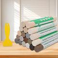 Furniture Markers Touch Up, 20 Colors Wood Filler Sticks, Wood Wax Crayons for Repairing Scratches, Scuffs, Cracks, Holes on Furniture, Floors, Cabinets, Tables, and Doors - Curry Gray Series