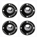 PlusRoc 4 Pack Anti-Rust Wheels Stainless Steel Self Adhesive Caster Wheels for Kitchen Appliance Rollers Sliders Mop Bucket, Load Capacity 28LBS Per Wheel for Furniture
