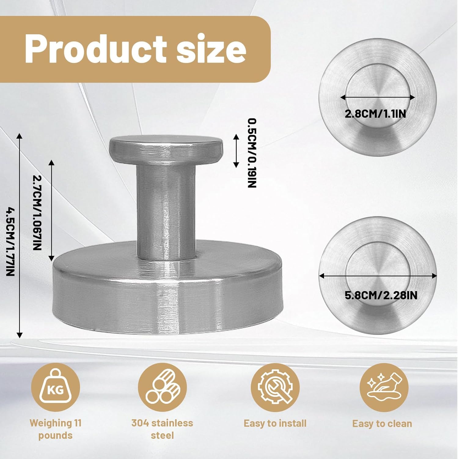 4 Pcs Suction Cup Hooks，No-Drill Suction Cup Hooks， Removable Hook，Towel Hook，Suction Hook for Shower,Bathroom, Bedroom, Glass Window