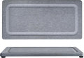 2 PCS Water Absorbing Stone Trays for Bathroom Sink & Kitchen Counter, Fast-Drying Diatomite Sink Coasters, Vanity Tray, Hand Soap Holder with Anti-Skid Pads (9.5" x 4.7" Gray)