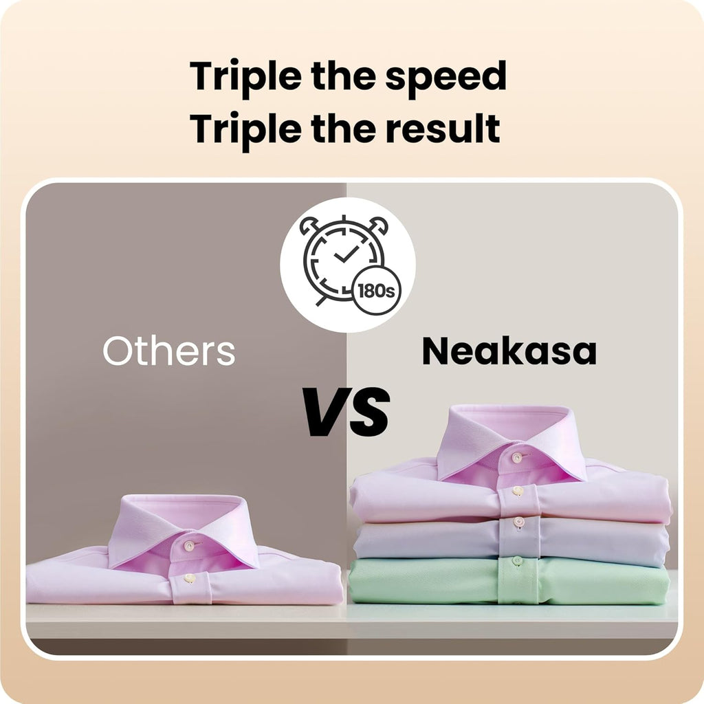 Neakasa Magic 1 Vacuum Steamer, Handheld Travel Garment Steamer for Clothes, 2300Pa Suction for Clothes Grips, Steamer Iron 2 In 1 (for 110-120V Use)