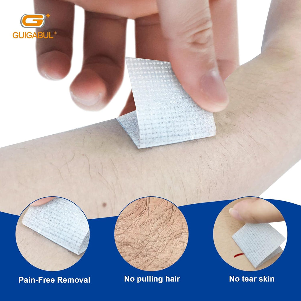 Silicone Surgical Tape 1" x 4yd (4 Rolls),Medical Tape for Sensitive Skin,Surgical Tape Pain-Free Removal Hypoallergenic Repositionable Adhesive Tape for Dressings,Face,First Aid