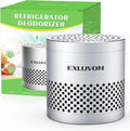 Fridge Deodorizer, Lasts for 10 Years Refrigerator Deodorizer Odor Eliminator,Travel Size Air Purifiers, More Effective Than Baking Soda Bamboo Charcoal Air Purifying Bag, Silver
