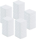 100% Cotton Terry Towels Cleaning Cloths Pack of 50 (12x12 Inches) White Cotton Terry Cloth Bar Rags White Bar Towels, Multipurpose High Absorbent Terry Towels for Cleaning Auto Detailing or Painters