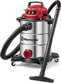 Vacmaster VOC812SF 1101 8-Gallon Premium Stainless Steel Wet/Dry Vacuum, Red Edition, 8 Gal