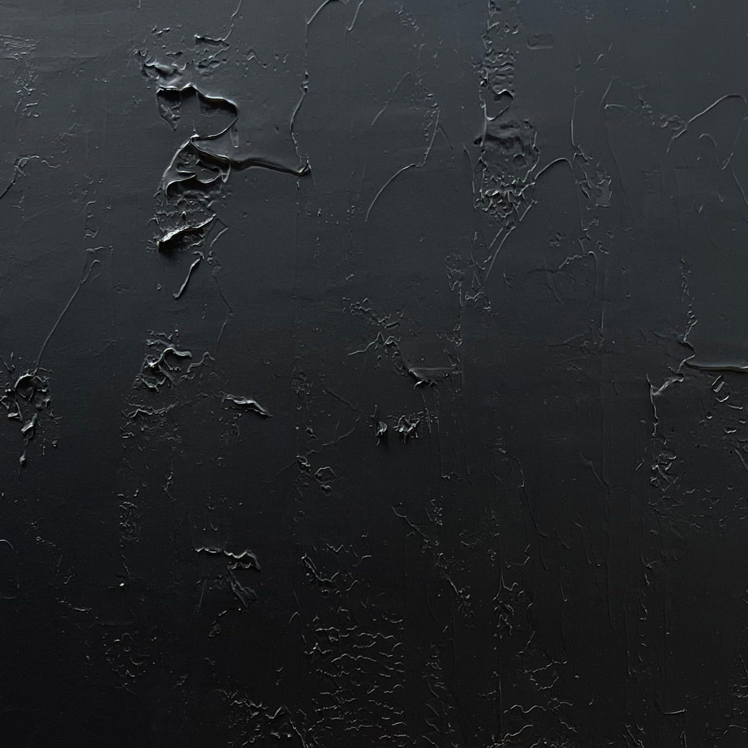 NANKAI Hand-Painted Black and White Wall Art, Minimalist Abstract Painting, Large Oil on Canvas Texture Wall Art, Office Art Contemporary Art 45x30 inches