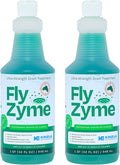 Kinzua Environmental Fly-Zyme, Highly Concentrated Enzyme Drain Cleaner for Pipes, Drain Gel for Fruit Flies, Organic Waste Degrader & Odor Neutralizer, 32 fl oz, Pack of 2