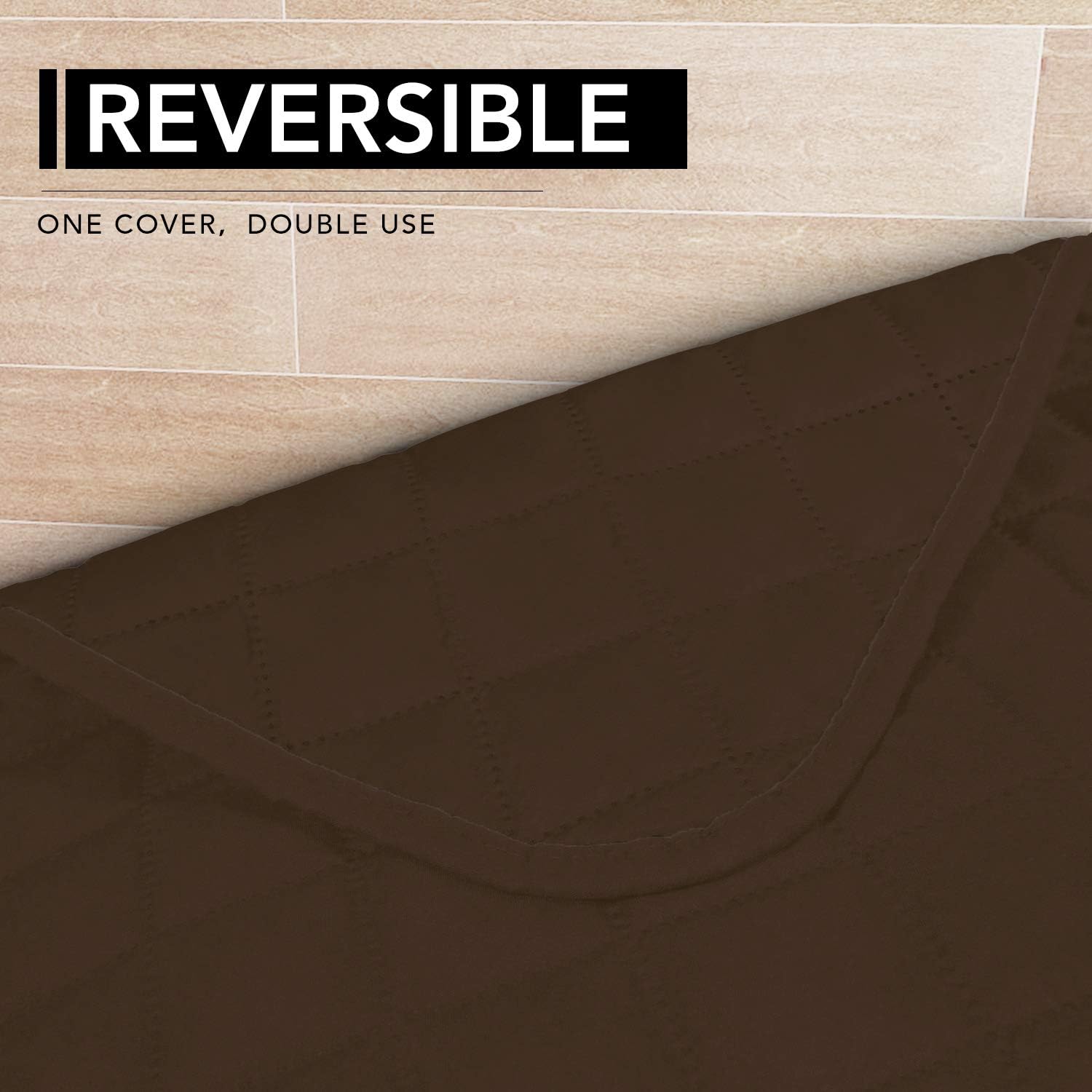 Easy-Going Sectional Couch Covers for Dogs L Shape Sofa Cover Reversible Sofa Slipcover Chaise Lounge Cover Furniture Protector Cover for Pets Dog Cat (42 x 52 inches, Coffee/Coffee)