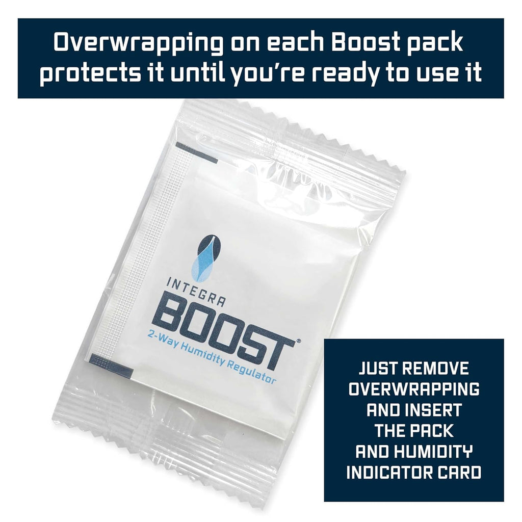 Integra Boost - 72% RH Level - 67 Gram Size - Two-Way Humidity Control Pack - Incl. Replacement Indicator Cards - Food Storage & Herbs Moisture Balancer For Up to 1 LB (Pack of 12)