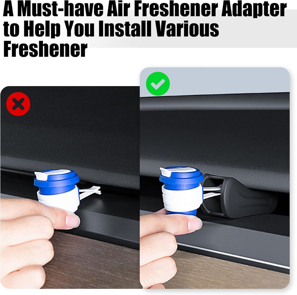 Psler 2 Pcs Air Freshener Adapter Compatible with Tesla Model 3 / Y 2017 2018 2019 2020 2021 2022 2023, Airvent Clips Silicone Fresheners Holder Fragrance Clip Model 3 and Y Interior Accessories