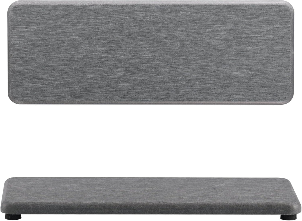 2 Pcs Water Absorbing Stone Trays, Kitchen/Bathroom Sink Soap Dish, Diatomite Tray Used for Hand Soap & Cosmetic Bottles in The Modern Home, 3.15" W x 8.7" L, Gray