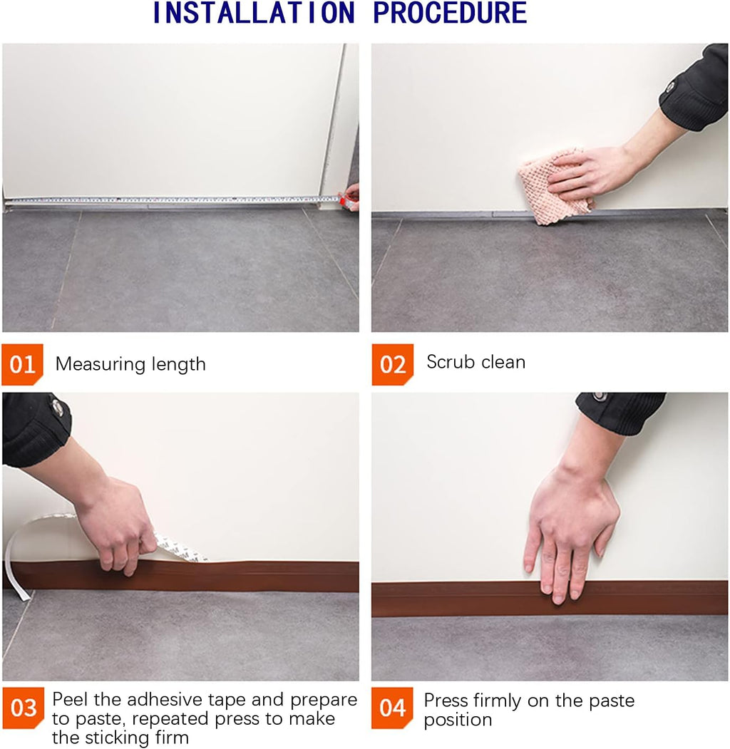 TAROSE Weather Stripping, Silicone Door Seal Strip Door, Window, Transparent 16 Feet Long, White (Width 25mm)