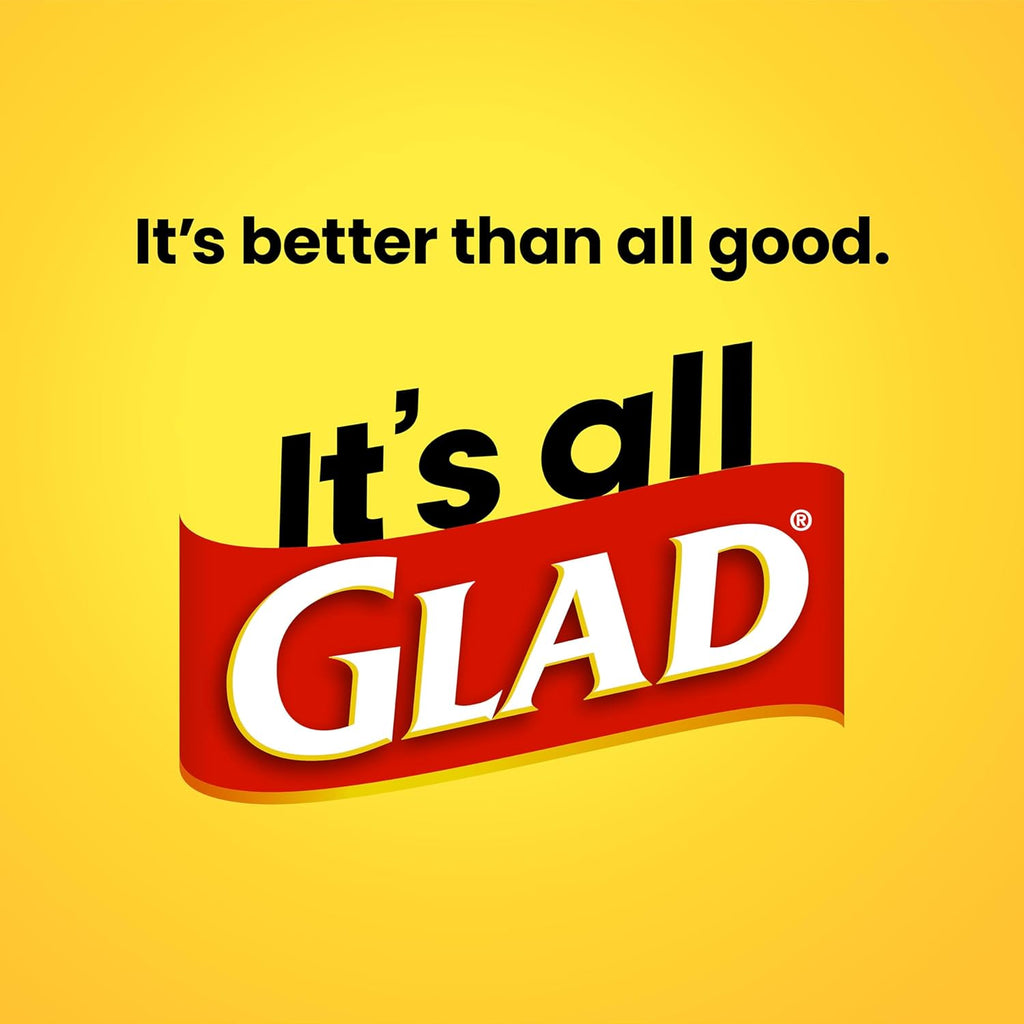 Glad ForceFlex Tall Kitchen Drawstring Trash Bags, 13 Gal, Fragrance Free, 80 Ct (Package May Vary)
