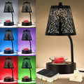 Black Tree ﻿Candle Warmer Lamp, LED Colors Changing Candle Warmer with Timer, Bedroom Living Room Home Decor Wax Melting Warmer for Jar Candles (Black Tree)