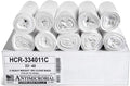 Aluf Plastics High Density Trash Bags, 33 Gallon, 500 Count, 11 Micron (eq), 33" x 40", Clear, for Bathroom, Office, Industrial, Commercial, Janitorial, Municipal, Recycling
