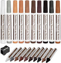 Furniture Repair Kit Wood Markers Wax Sticks, for Stains, Scratches, Wood Floors, Tables, Desks, Carpenters, Bedposts, Touch Ups, and Cover Ups (21)