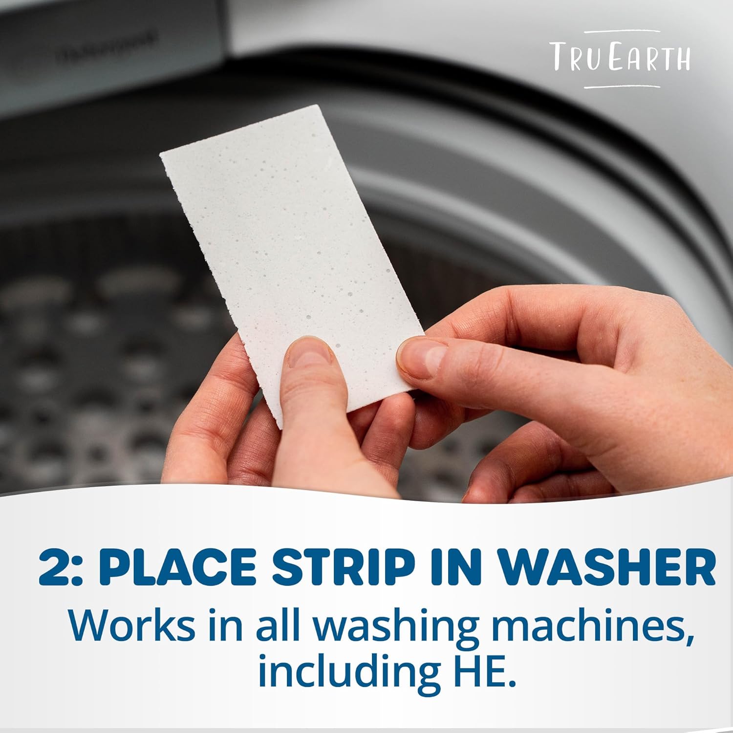 Tru Earth Platinum - Heavy Duty Laundry Detergent Sheets - Up to 64 Loads (32 Count), Fragrance Free - Ultra-Concentrated Strips Formula - Eco-Friendly Laundry Sheets