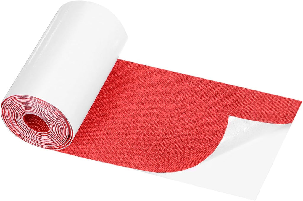 Repair Patches Repair Tape Self-Adhesive DIY Repair Patch Linen Gear Patch for Sofa, Furniture, Chair, Clothing,Tents,3x60 Inch,Red
