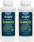 ALZOO Cat Litter Deodorizer, Concentrated Granules Absorb & Help Neutralize Odors, 100% Plant-Based Active Ingredients, Up to 30 Uses, Fresh Lavender Scent, 26.6 Oz., Pack of 2