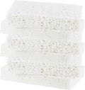 6-Pack Kitchen Sponges, Condense Eco Cellulose Non-Scratch Scrub Heavy Sponge for Kitchen/Household/Bathroom, Clean Tough Messes Dish Scrubber [White]