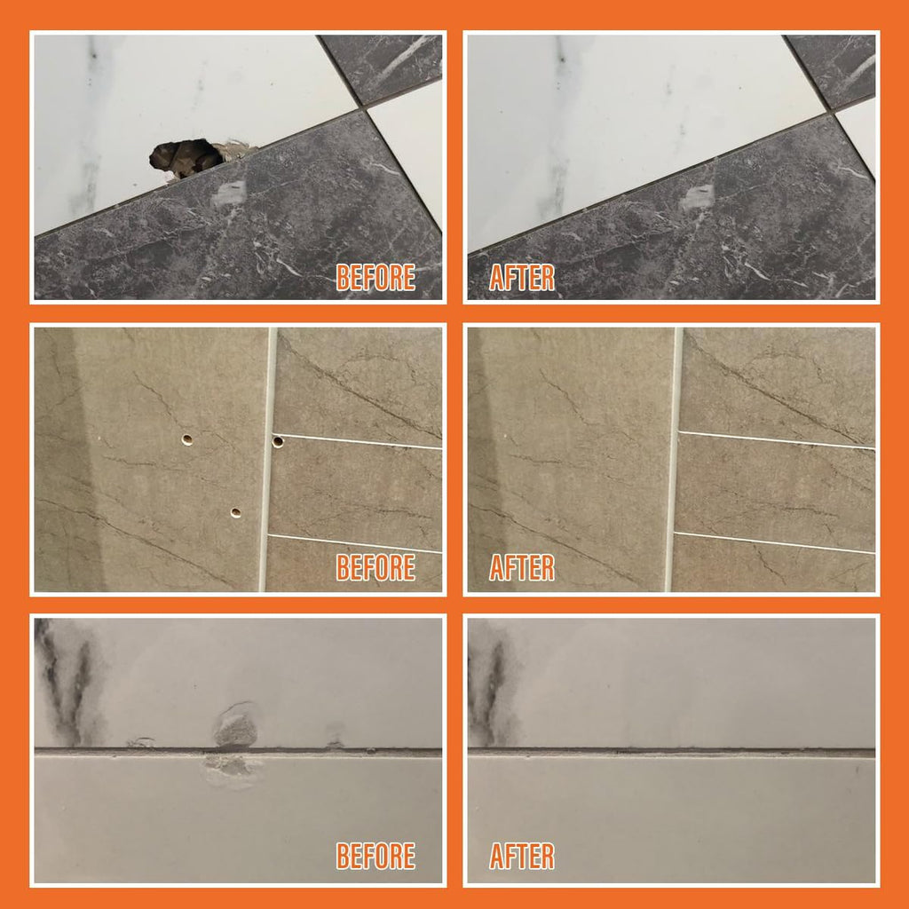 Tile Repair Kit, Ceramic Tile Repair Kit(Color Match), Porcelain Tile Chip Repair Kit with Super Strong Adhesion, Floor Tile Crack Repair Filler for Chips, Holes on Porcelain, Ceramic, Acrylic