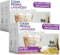 The Clean People Laundry Detergent Pods - Hypoallergenic Laundry Pods - Ultra Concentrated, Recyclable Packaging, Stain Fighting - Lavender, 192 Pack