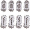 8 Pcs Mop Slippers Socks Floor Cleaning,Microfiber Shoe Covers dust Washable Reusable for Woman Man House Kitchen (Grey)