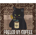 Vintage Cat Dish Drying Mat for Kitchen Counter Retro Coffee Dish Drainer Rack Mats 16x18 Inches Absorbent Reversible Decorative Drying Pad