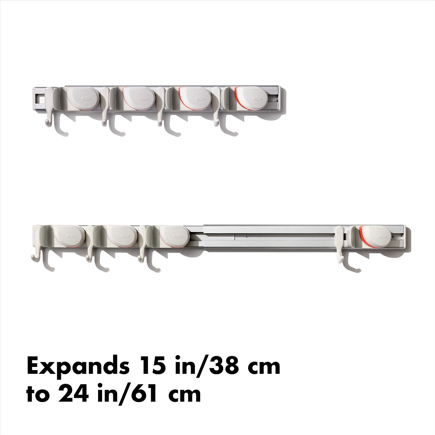 OXO Good Grips Wall-Mounted Mop and Broom Organizer