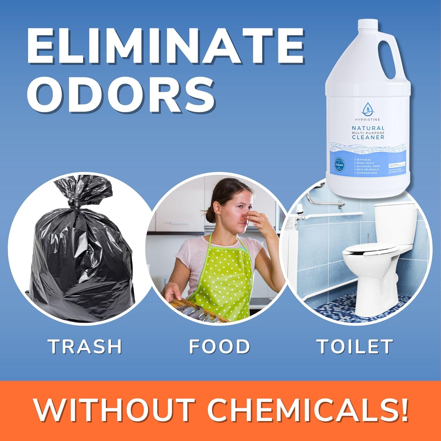 PURE Hypochlorous Acid Spray, Multi-Purpose Cleaner, Superior Shelf Life, 0% Bleach, 0% Alcohol, Food Contact Safe, Eliminate Non-Living Allergens, Remove Pet Odor, Clean Any Surface