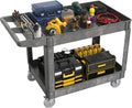 Heavy-Duty Utility Cart Tool Cart, Extra Large Rolling Carts with Storage Handle, Work Cart Service Carts for Garage Warehouse, Workshop, Office, School