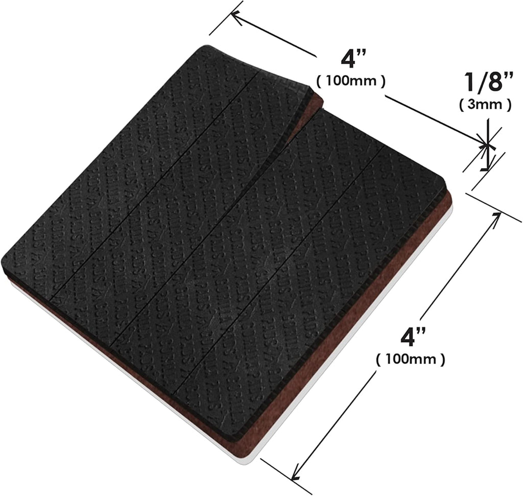 Slipstick GorillaPads Non Slip Furniture Pads/Gripper Feet Floor Protectors (Set of 8) Premium 4 Inch Pre-Scored Self Stick Rubber Stoppers for Furniture Legs