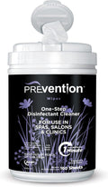 Prevention All Purpose Disinfectant Wipes – Canister of Cleaning Wipes for Salons, Spas, Wellness Centers and Yoga Studios – Hospital Grade Surface Sanitizing – 160 Count