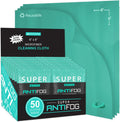 Anti Fog Microfiber Cleaning Cloth for Glasses | Individually Wrapped Microfiber Lens Cleaning Cloth for Eyeglasses, Lenses, Binoculars, Face Shields, Ski Masks or Swim Goggles (50 Count)
