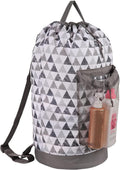 Dalykate Backpack Laundry Bag, Laundry Backpack with Shoulder Straps and Mesh Pocket Durable Nylon Clothes Hamper Bag with Drawstring Closure for College, Travel, Laundromat, Apartment