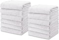 kimteny Kitchen Cloth Dish Towels, 13x28 Inches Premium Dishcloths, Super Absorbent Coral Velvet Microfiber Cleaning Cloths, Fast Drying Rags for Washing Dishes (13x28-12 Pack, White)