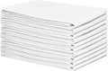 Organic Cotton White Dish Towels - 10 Pack Quick Drying White Kitchen Towels - Lint-Free, Organic Cotton Dish Cloths - Extra Large Highly Absorbent Blank Tea Towels - 27"x27" (White)