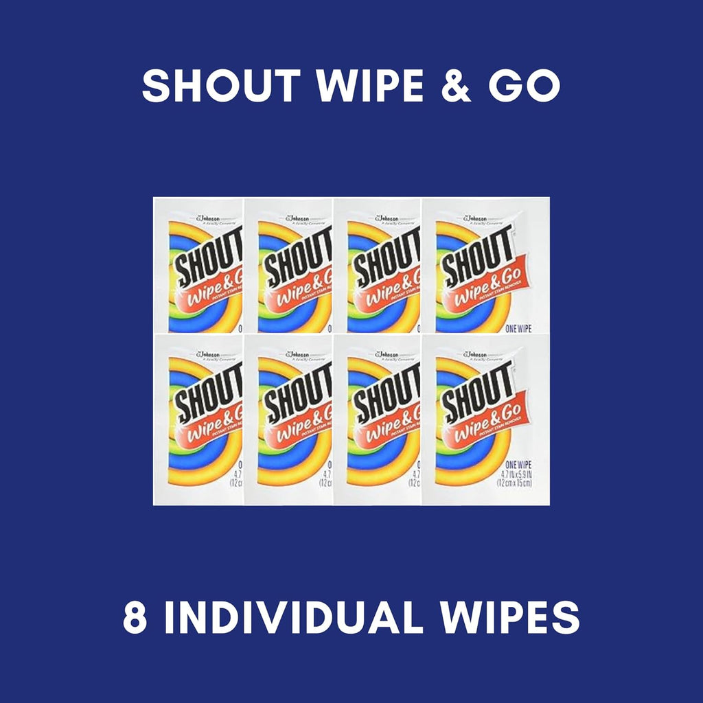 Downy Wrinkle Releaser Spray Travel Size 3 oz (Pack of 3), 8 Shout Wipes Individually Wrapped with Laundry Bag Gift Bundle, Ultimate Downy Wrinkle Release Spray & Shout Stain Remover Kit