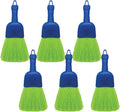 LOLA Whisk Broom, Hand Brush, 6 Pack, Durable Bristles, Whisks Away Dirt & Debris, Compact, Hang Hole for Easy Storage, Indoor/Outdoor