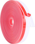 ToLanbbt Weather Stripping Silicone Door Seal Strip 1 in x 20 ft Door Draft Stopper Self Adhesive Door Draft Tape, Side & Bottom Gaps Insulation Strip for Glass Shower Door Sliding Door Window, Clear
