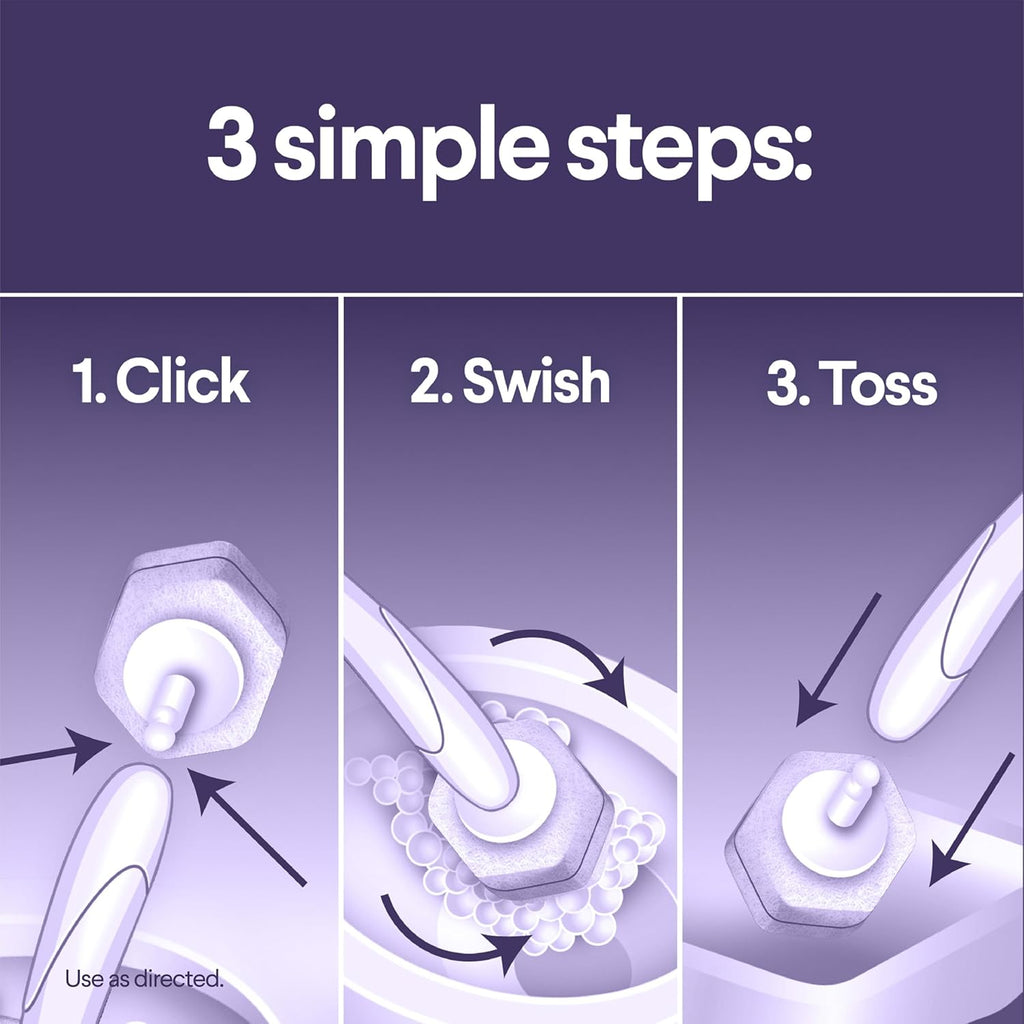 CLOROX Scentiva ToiletWand Toilet Cleaner Refills, Toilet brush, Lavender and Jasmine, 10 Count
