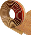Floor Transition Strip Self Adhesive Carpet & Flooring Transitions Edging Trim Strip PVC Threshold Transitions Suitable for Threshold Height Less Than 5mm (10Ft, Wood Grain Light Brown-New)