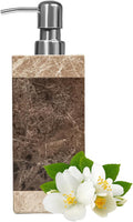 Marble Soap Dispenser, Amaauto Lotion&Hand Soap Dispenser with Stainless Steel Pump for Bathroom Kitchen Countertop, 8 Ounces Soap Dispensers