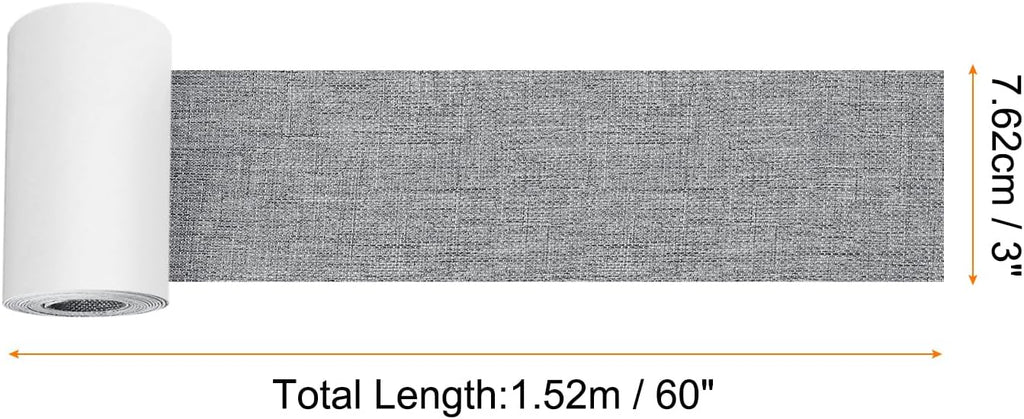 Repair Patches Repair Tape Self-Adhesive DIY Repair Patch Linen Gear Patch for Sofa, Furniture, Chair, Clothing,Tents,3x60 Inch,Bright Grey