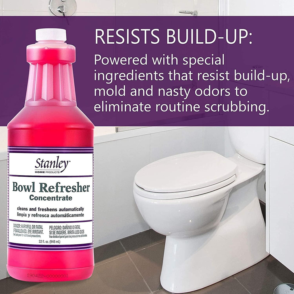 STANLEY HOME PRODUCTS Bowl Refresher Concentrate – Cleans and Freshens Toilets Automatically – 32 fl. oz. (2 Pack)