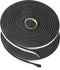 2 Rolls Foam Seal Tape for Door Window Insulation, Soundproof and Shockproof Foam Adhensive Strip, 3/8"Wx3/16"T Single Sided Foam Tape, Cold Air and Draft Closed Cell Seal Strip,Total 32FT